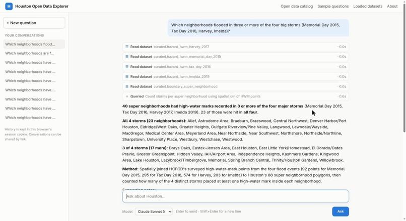 Houston Open Data Explorer – screenshot 2