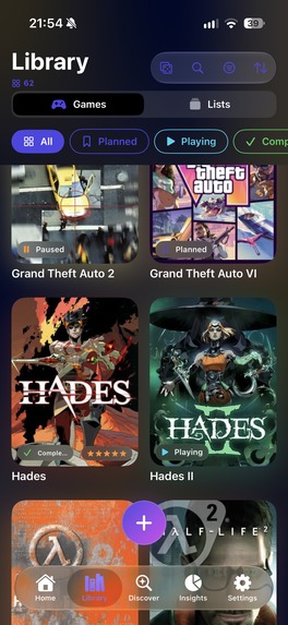 Games Bucket List – screenshot 3