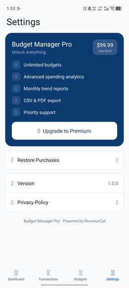 Budget Manager Pro – screenshot 6
