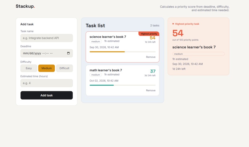 Stackup – screenshot 1