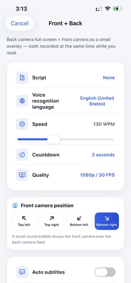 Voptera: Voice Teleprompter – screenshot 7