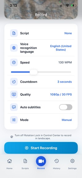 Voptera: Voice Teleprompter – screenshot 9
