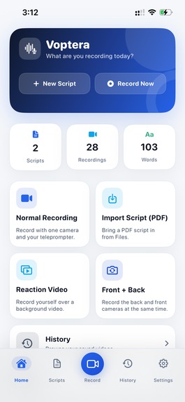 Voptera: Voice Teleprompter – screenshot 11