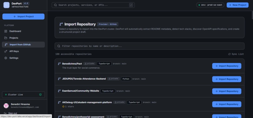 DevPort – screenshot 4