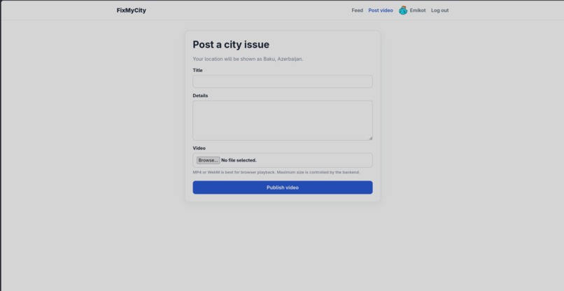FixMyCity – screenshot 1