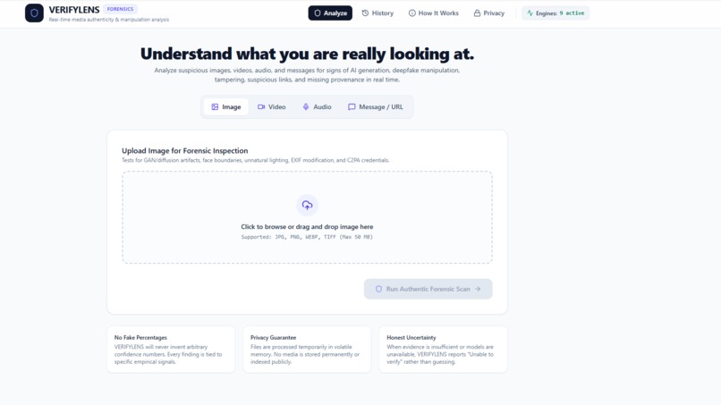 VERIFYLENS/TRUTHSCAN – screenshot 1