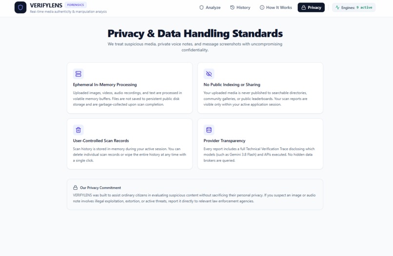 VERIFYLENS/TRUTHSCAN – screenshot 2