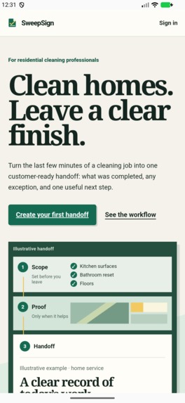 SweepSign – screenshot 2