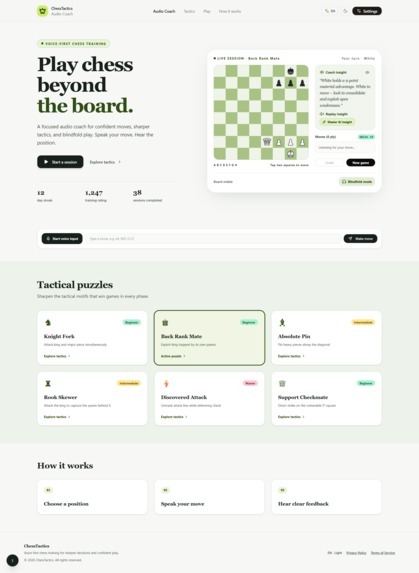 ChessTactics - Voice Chess Coach – screenshot 3