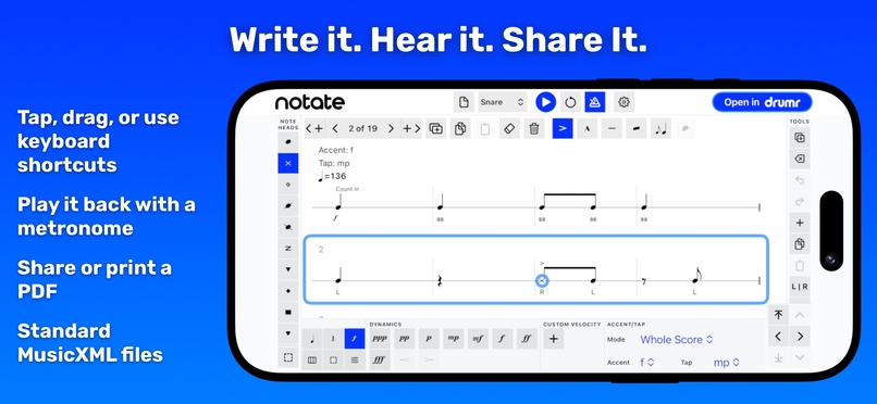 Drumr Notate - Write it. Hear it. Share it. – screenshot 9