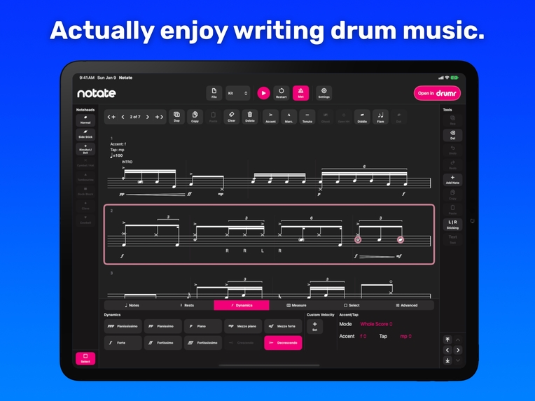 Drumr Notate - Write it. Hear it. Share it. – screenshot 5