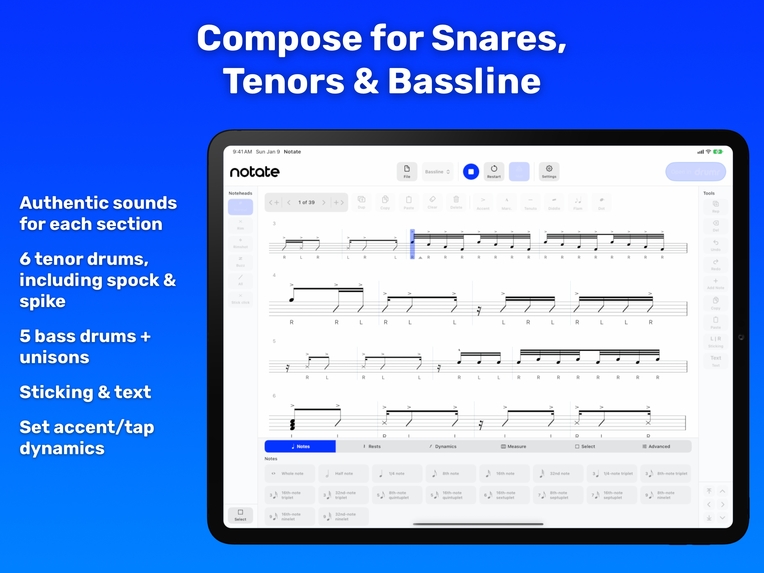 Drumr Notate - Write it. Hear it. Share it. – screenshot 3