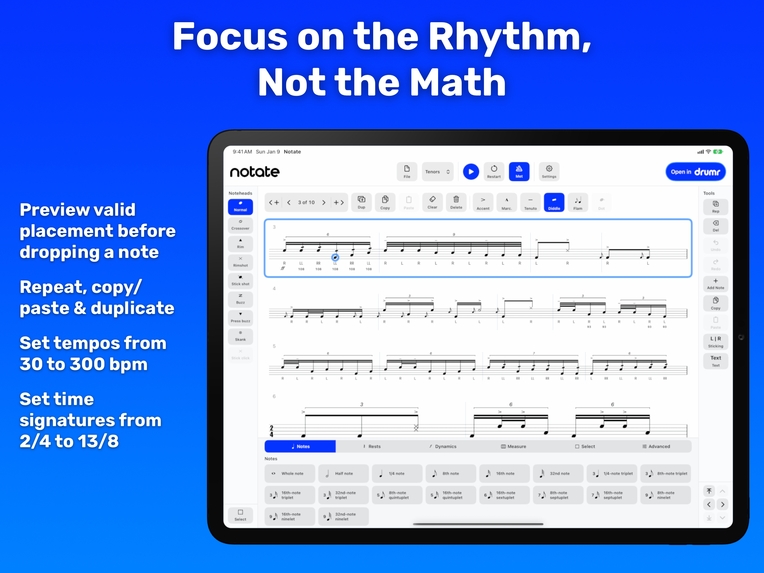Drumr Notate - Write it. Hear it. Share it. – screenshot 4