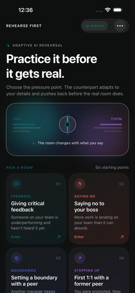 Rehearse First – screenshot 2