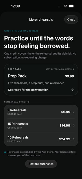 Rehearse First – screenshot 6