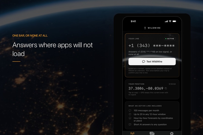 WildWire: AI by SMS – screenshot 2