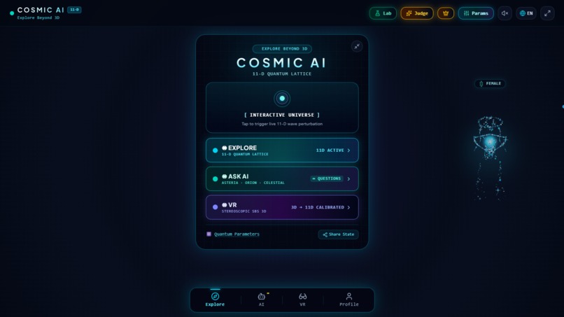 COSMIC AI: 11-D Quantum Lattice – screenshot 11