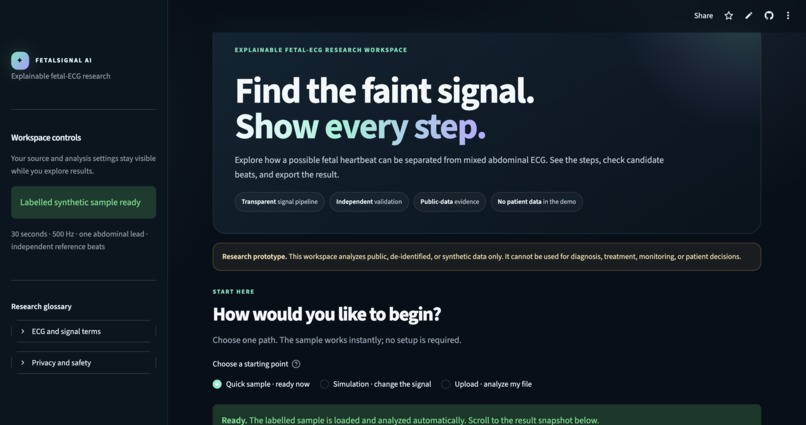 FetalSignal AI – screenshot 1