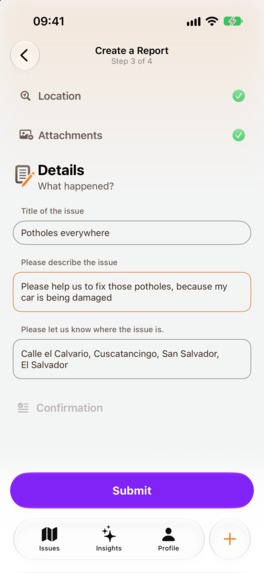 Repórtamelo – screenshot 4