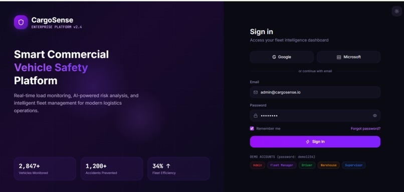 CargoSense  – screenshot 1