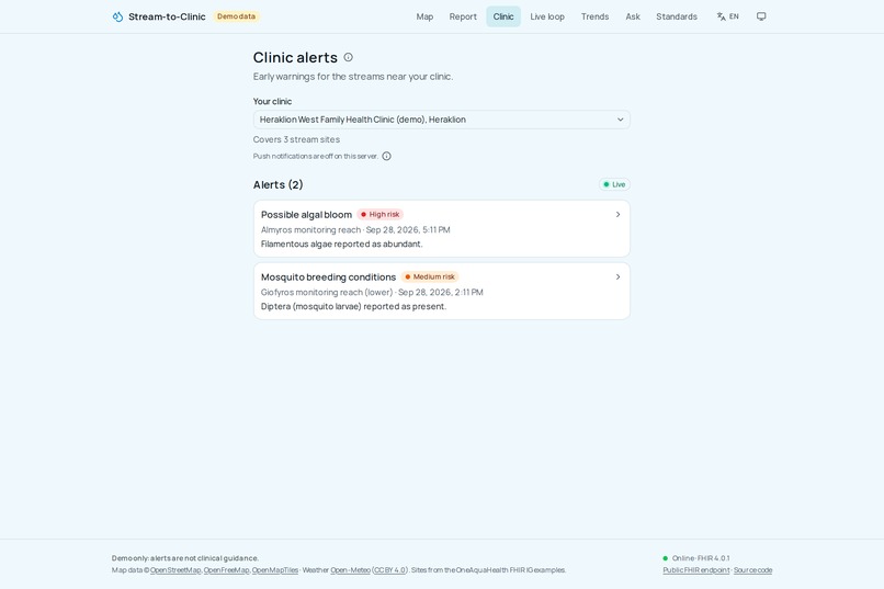 Stream-to-Clinic – screenshot 4