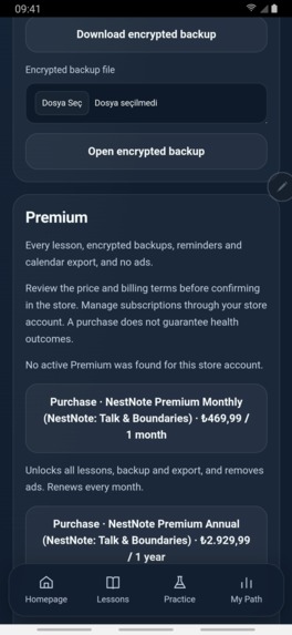NestNote: Talk & Boundaries – screenshot 2