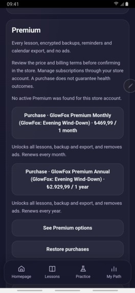 GlowFox: Evening Wind-Down – screenshot 2