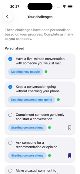 More: Social Confidence Coaching App for iOS – screenshot 4