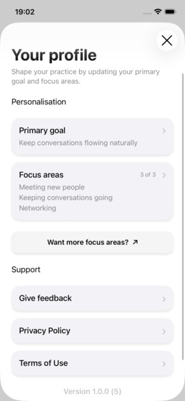More: Social Confidence Coaching App for iOS – screenshot 9