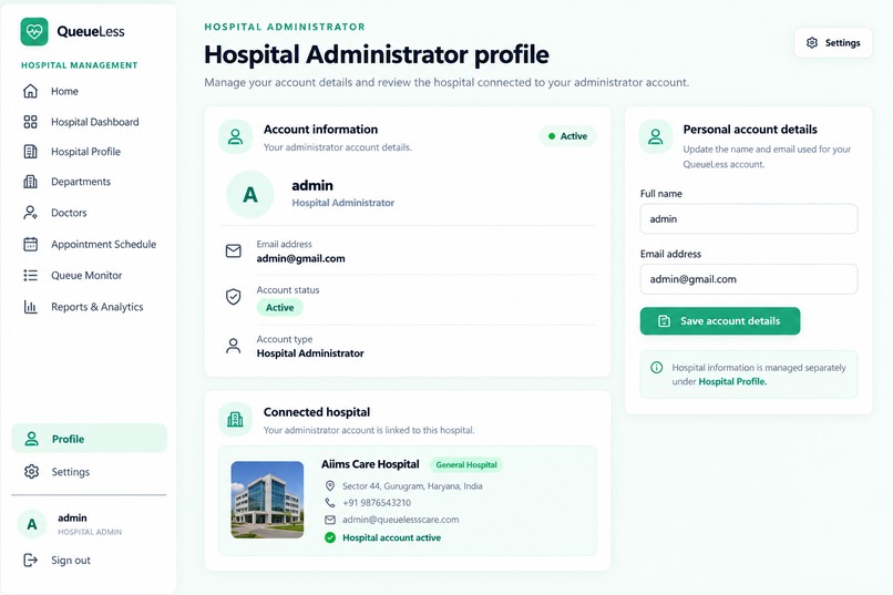 QueueLess: Smart Queue & Appointment Optimization – screenshot 5
