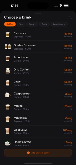 Caffy: Caffeine Tracker – screenshot 4