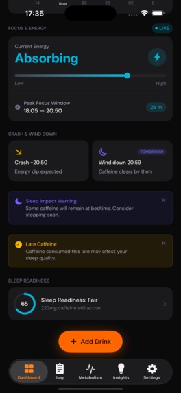 Caffy: Caffeine Tracker – screenshot 2