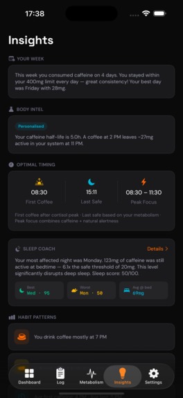 Caffy: Caffeine Tracker – screenshot 11