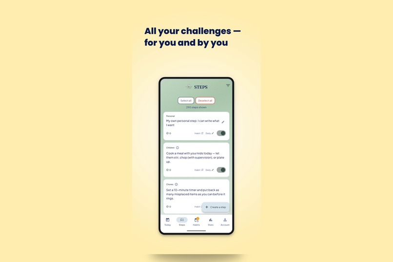 One step - One random challenge a day – screenshot 2