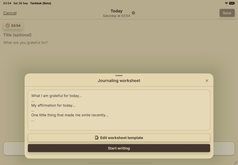 Tackbok - Gratitude Journal – screenshot 5