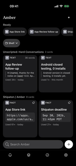 Amber: Snippets, Images, Docs – screenshot 2
