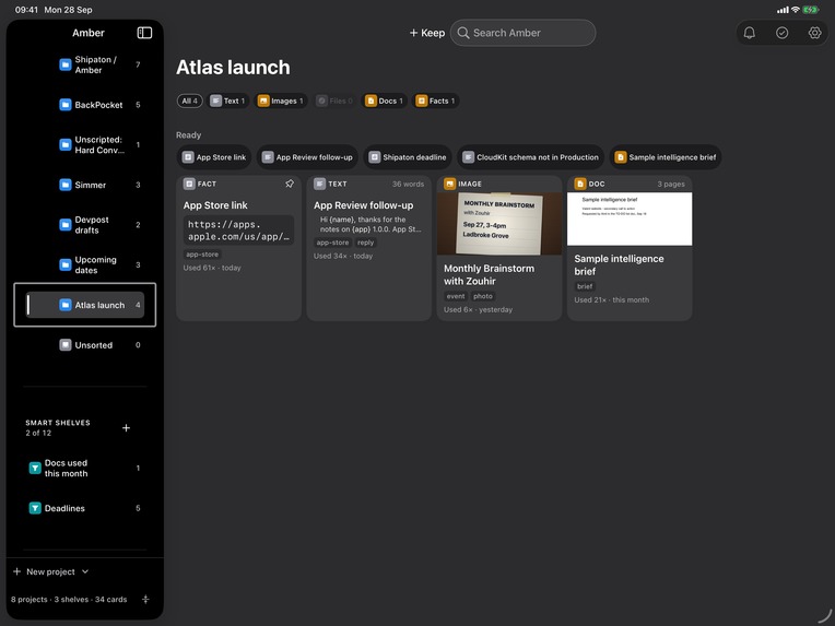 Amber: Snippets, Images, Docs – screenshot 3