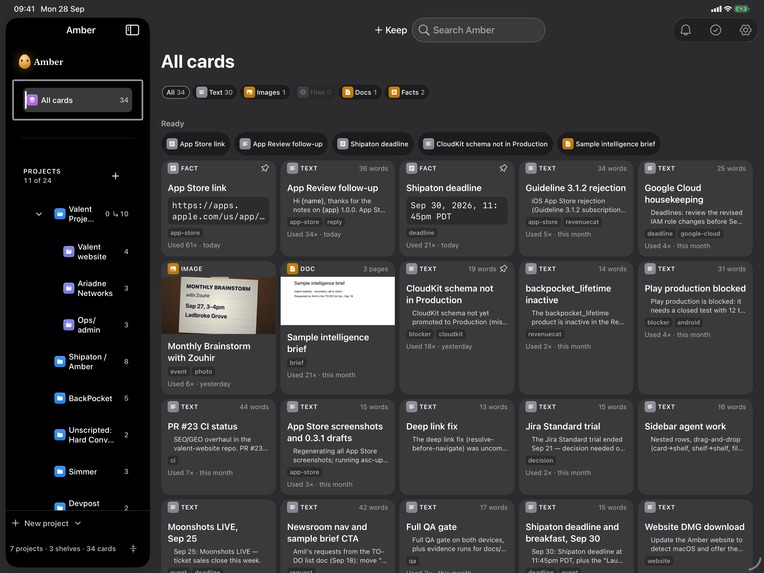 Amber: Snippets, Images, Docs – screenshot 5