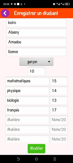 Gestion_Etudiant_Pro – screenshot 4