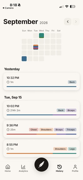 IronQuill: Gym Workout Tracker – screenshot 7