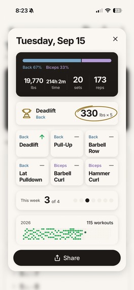 IronQuill: Gym Workout Tracker – screenshot 5