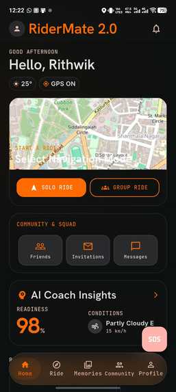 RiderMate – screenshot 2