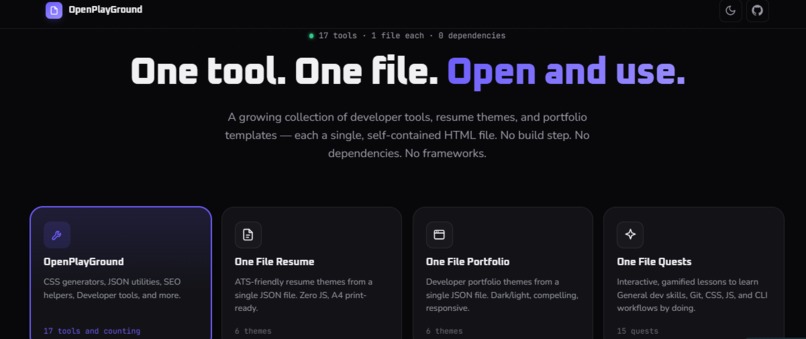 OpenPlayGround – screenshot 2