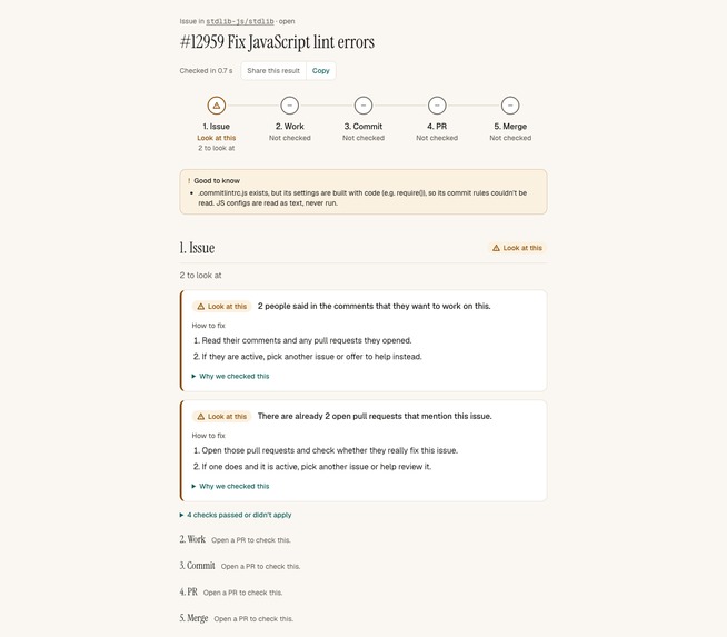 MergeReady – screenshot 2