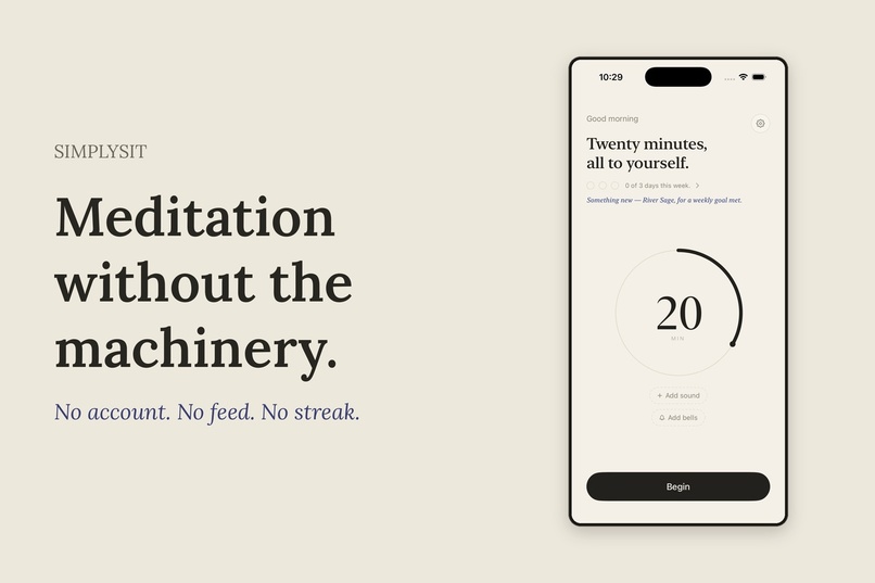 SimplySit: Meditation Timer – screenshot 1