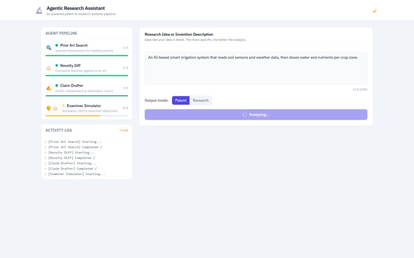 Agentic Research Assistant – screenshot 2