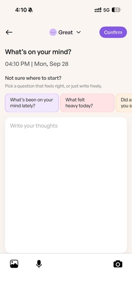 Gratitude Journal: OraBloom AI – screenshot 3