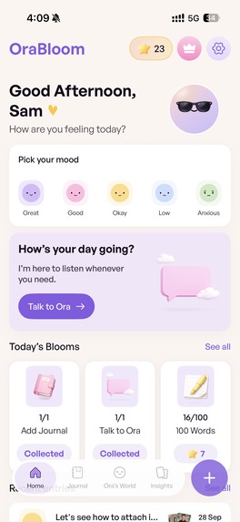 Gratitude Journal: OraBloom AI – screenshot 11