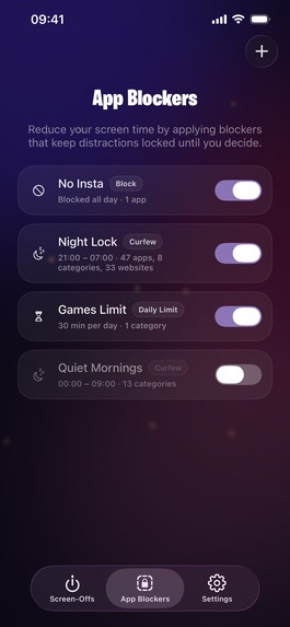 ScreenOff - Screen Time Competitions, Challenges, Blockers – screenshot 3