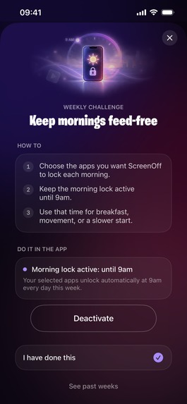 ScreenOff - Screen Time Competitions, Challenges, Blockers – screenshot 4